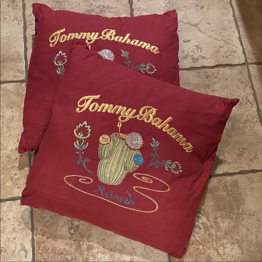 Tommy Bahama Pillow Covers (2)